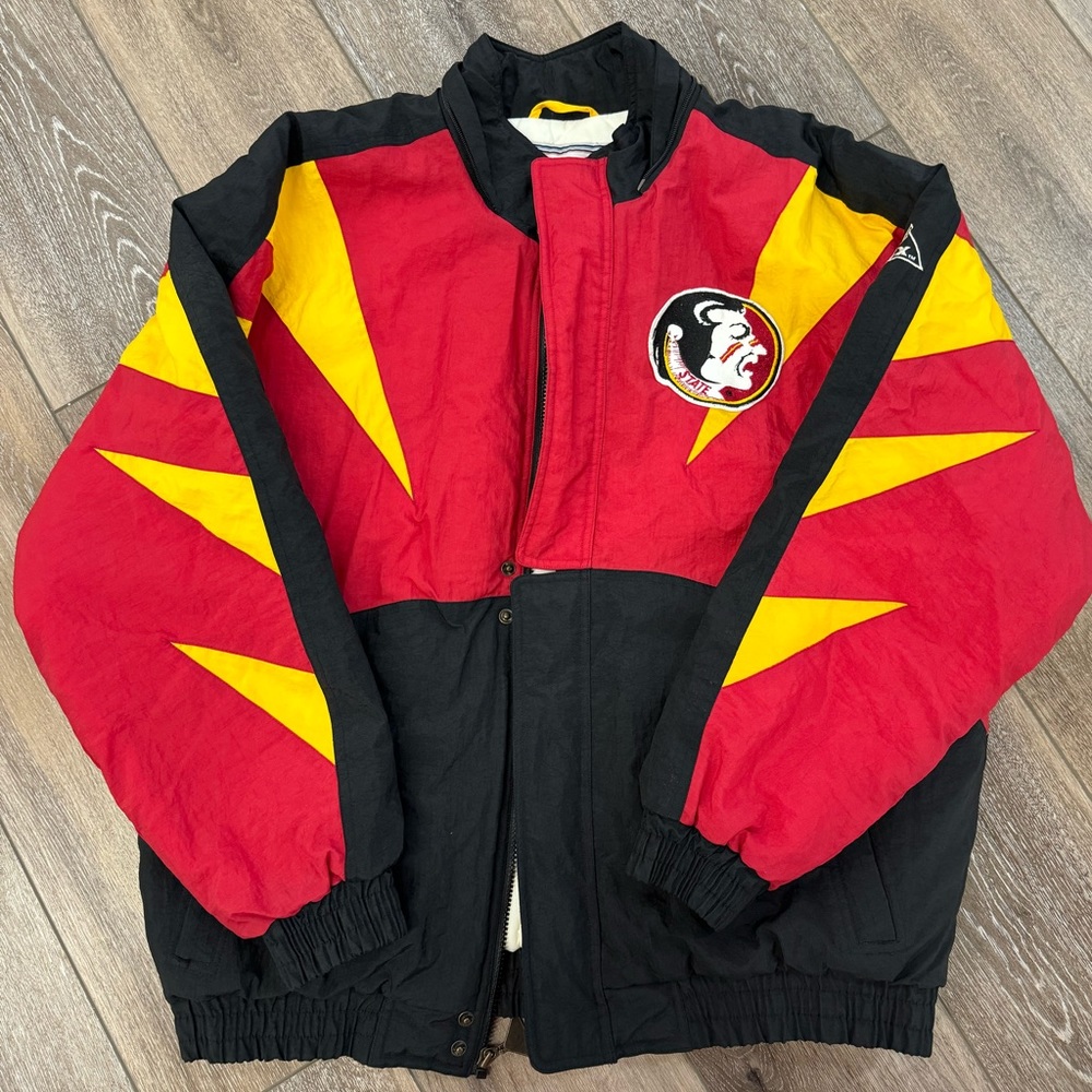 VTG 90s Apex One Florida State FSU shark tooth full zip jacket